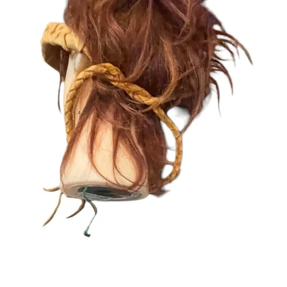 Embellished Tan Custom‎ Leather Headband - www.joarbit.com display picture 2